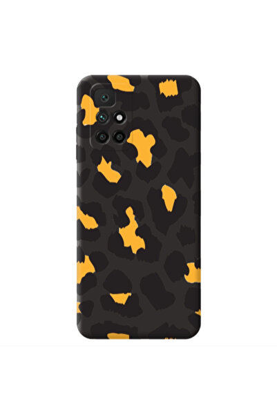 Other Xiaomi Redmi 10 2022 Yellow leopard Black Colored Silicone TPU Θήκη