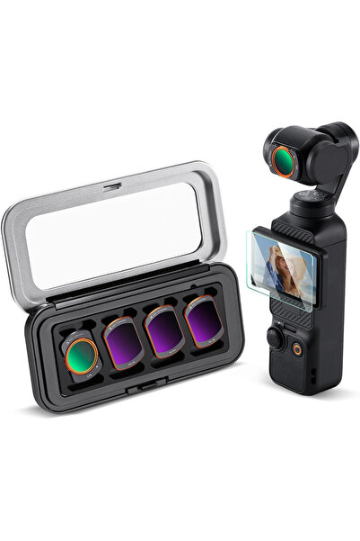 K&F CONCEPT Set filtre magnetice FD161 pentru DJI Osmo Pocket 3/4, 4 buc CPL,...