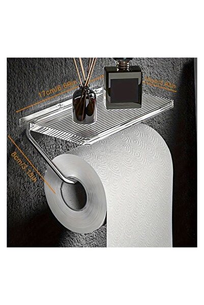 OEM Suport pentru Hârtie Igienică de Perete, Acrilic/Aluminiu, Argintiu, Acce...