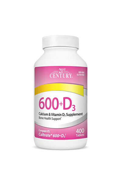 21st Century Calciu 600 mg + D3 75 Tablete