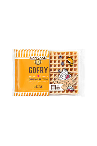 Generic Brand Mini Gofre Dan Cake 250g, gust biszkopt, culoare aurie, 12 bucati
