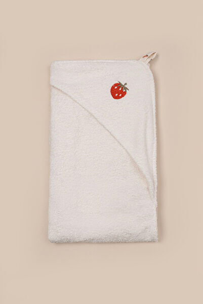 VAUVA Hooded Baby Swaddle Towel Set 100% Cotton Water Absorbent Towel Bathrobe with Pouch 0-3 Months 73-73 cm
