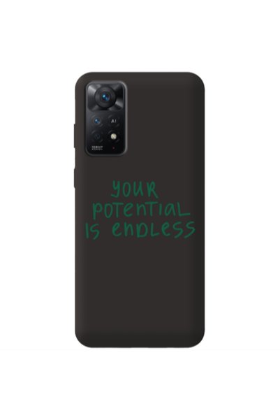 Other Xiaomi Redmi Note 11 4G Your potential is endless Black Colored Silicon...