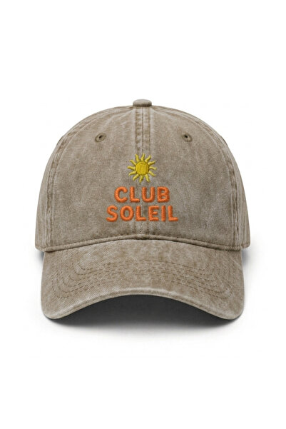 Tresore ''Club Soleil'' Embroidered Washed Hat /''Sun Club'' Embroidered Wash...
