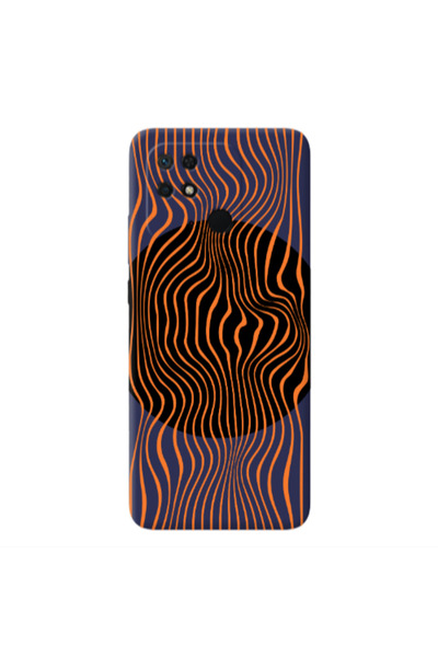 Other Xiaomi Redmi 10C Trapezoidal lines Dark blue Colored Silicone TPU Θήκη