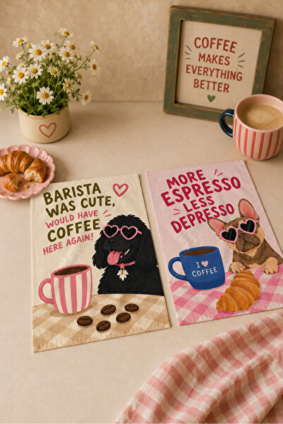 milroma Barista Coffee Espresso Pink Coffee Cup Patterned Decorative Retro 2-...