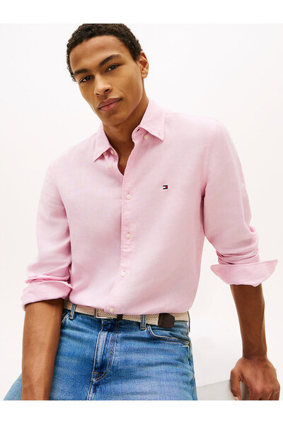 Tommy Hilfiger x Shawn Yue Regular Fit Washed Pure Linen Shirt