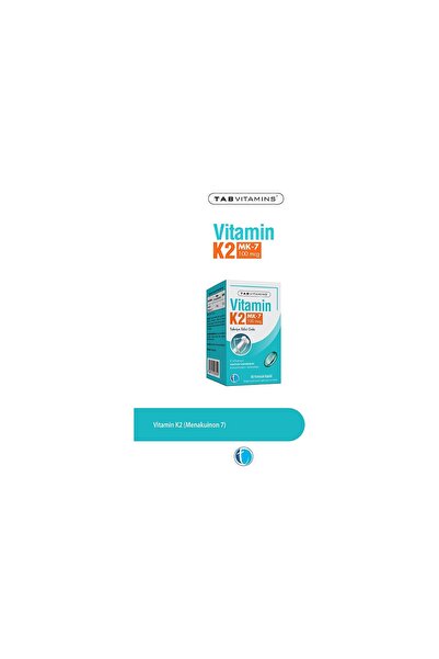 Tab İlaç Tabvitamins Vitamin K2 MK-7 100 mcg 60 Yumuşak Kapsül