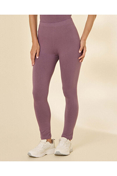 REDTAG Women Mauve Cropped Leggings