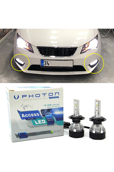 Photon Seat Leon Mk3 Sis Far Ampulü Beyaz Led Xenon H8 Access Yeni Seri Beyaz