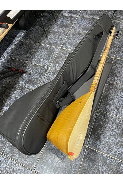 İlke 4/1 Dut Oyma Balta Bağlama (dedesazı) profesyonel kalın kılıflı