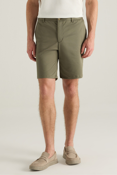 Adv Relaxed Fit (pilesiz) Haki Şort