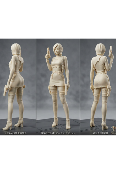 E3D PrintLAB Ada Wong Figür 3D Baskı Koleksiyon Model Oyuncak Aksiyon Figürü ...