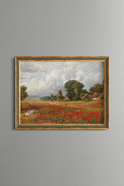 epiqart Poppy Field - Vintage Patterned Painting - Fine Model