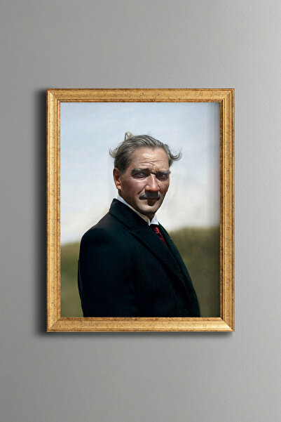 epiqart Ataturk Portrait - Vintage Patterned Painting - Fine Model