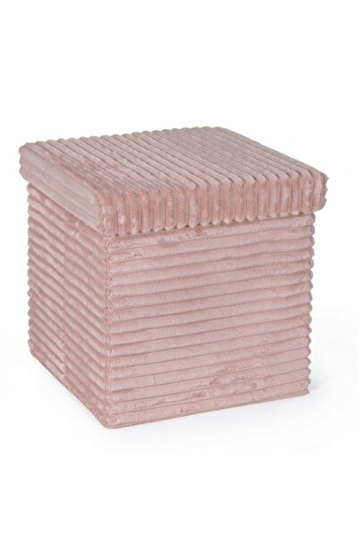 Bizzotto Taburet din catifea roz Sedona 38x38x38 cm