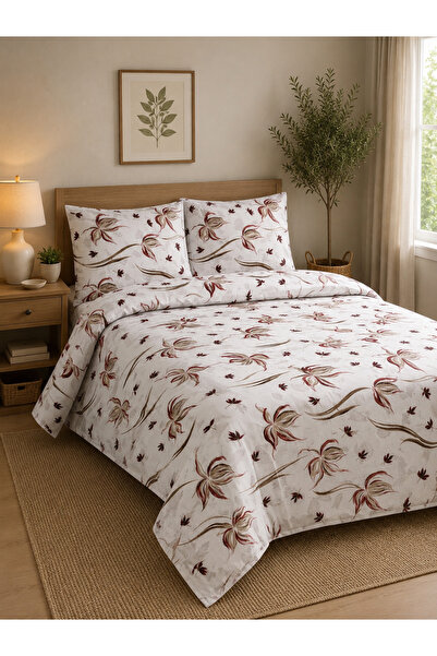 Pamuva طقم غطاء لحاف مزدوج 100% قطن 200x220 |   ملاءة سرير مطاطية مقاس 160x200