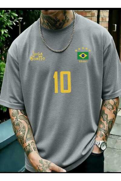 New Shine Brazil 10 Printed Oversize Cotton T-Shirt