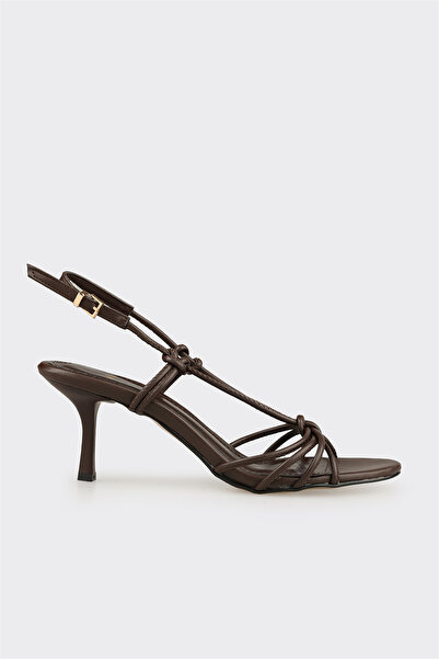 Elle Shoes Kahve Kadın Klasik Sandalet
