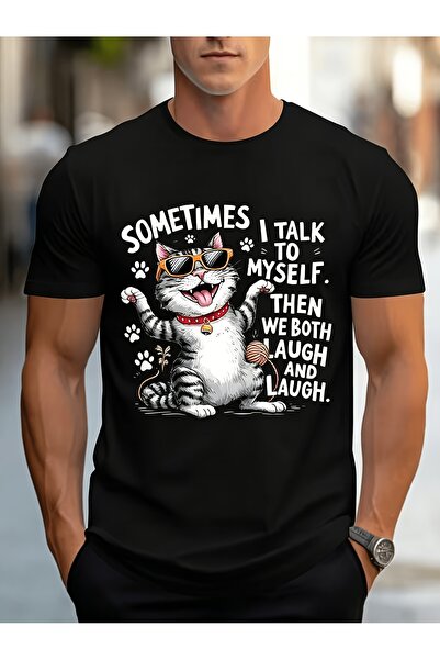 212Wear Men'S Pure T-Shirt with Fun Cat Wearing Sunglasses Print, Summer Mens...
