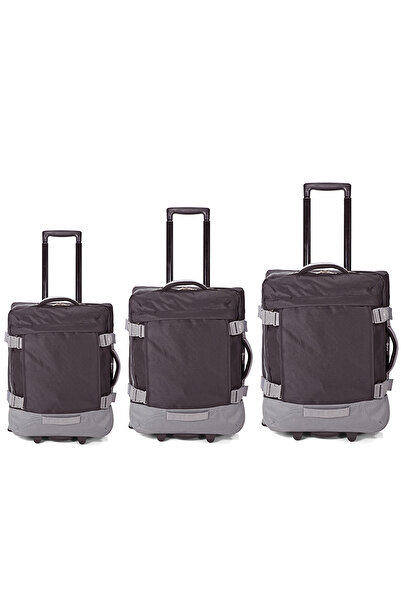 Benzi Set de trolere 3 piese, 2 roți, Poliester, BZ 5850, Negru