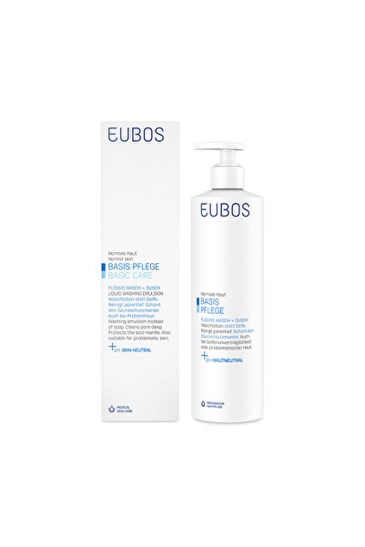 EUBOS Liquid Blue Καθαρισμός Προσώπου &amp; Σώματος, Χωρίς Άρωμα 400 ml