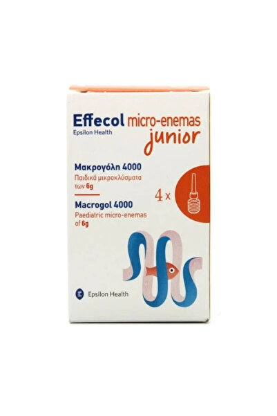 Epsilon Health Effecol Micro-Enemas Junior Macrogol 4000 4 x 6gr