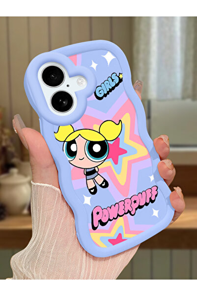 Hontinga iPhone 16 Plus Uyumlu Kılıf kamera koruyucu Mavi Silikon Couple Tele...