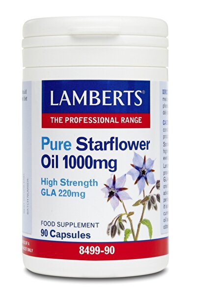 Lamberts Pure Starflower Oil Συμπλήρωμα με Γ-Λινολεϊκό οξύ (GLA), 90caps