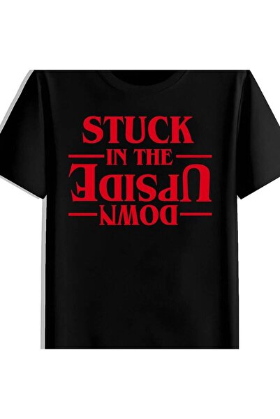 STITCHLY Men's T-shirt reversed world trapped pattern made of pure cotton sho...