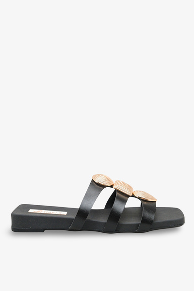 İNNABUTİKK Pinoty Women's Accessory Slippers - Black