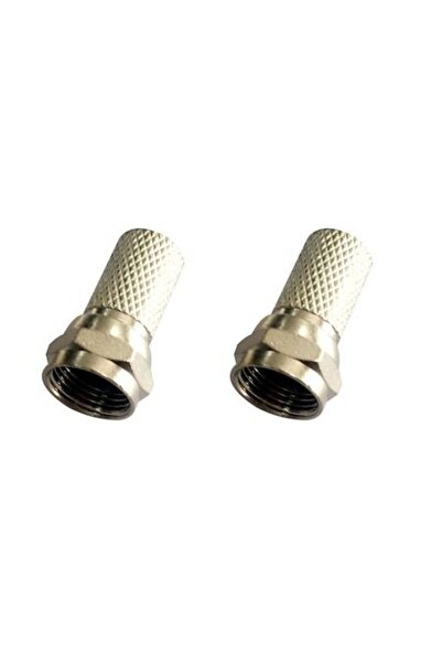 Lexman Conectori cablu TV, tip F, coaxiali, 9,52 mm, tată, metalici, gri/argi...