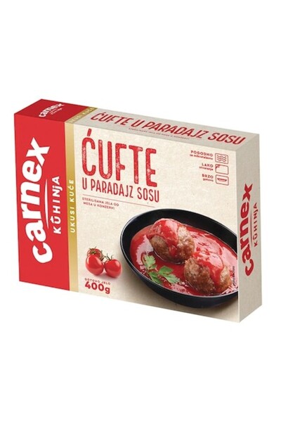carnex Chiftele în sos de roșii sârbesc 400g, Masă gata de consum