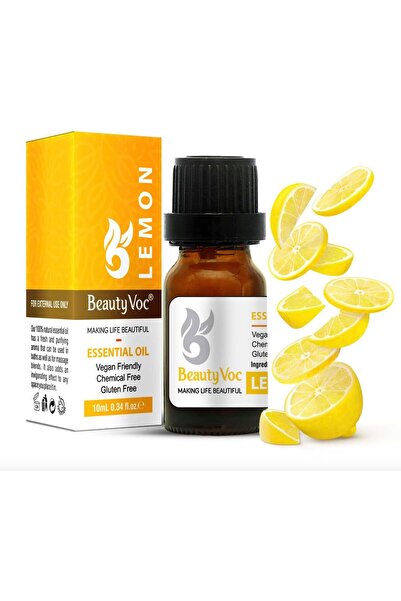 Beauty Voc Organic and Herbal Oils, 10 Ml Lemon Oil