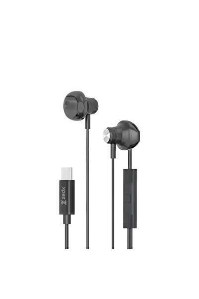 ZEDX ZX 100 In-Ear Wired Stereo Earphones Black - USB Type-C Connection, Hi-F...