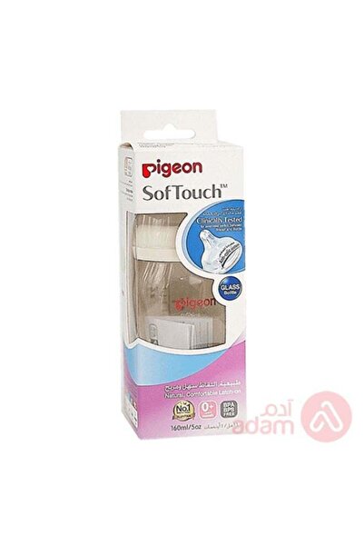 pigon PIG SOFT TOUCH GLASS 0M+ 160ML ANTI COLIC BTL:2313