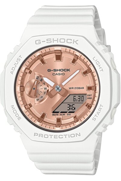 G-SHOCK Ceas de damă GMA-S2100MD-7AER, alb, sportiv, rezistent la șocuri.