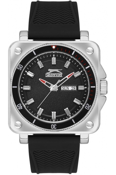 Slazenger Ceas bărbătesc SL.09.2233.1.01, negru, la modă — ca un cadou.