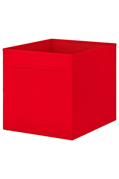 DRÖNA 2 pieces box, red, 33 x 38 x 33 cm