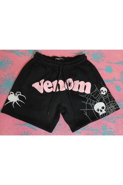 COZYWEAR Venom Printed Black Men's Shorts