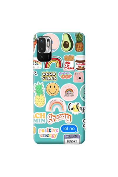 Other Xiaomi Redmi Note 10 Pro 5G Good vibes Turquoise Colored Silicone TPU Θήκη