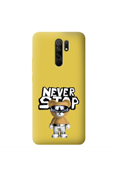 Other Xiaomi Redmi 9 Never stop Yellow Colored Silicone TPU Θήκη
