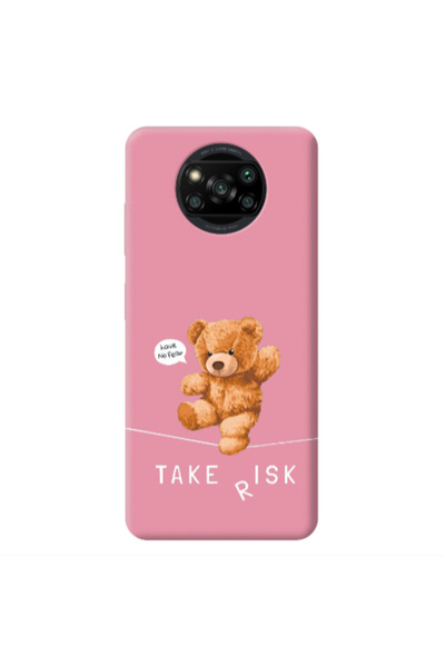 Other Xiaomi Poco X3 /X3 Pro Take risk Pink Colored Silicone TPU Θήκη