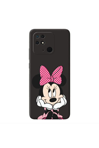 Other Xiaomi Redmi 10C Minnie 2 Black Colored Silicone TPU Θήκη
