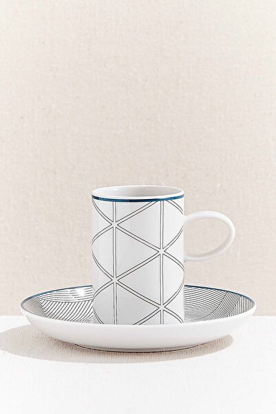 Paşabahçe Orquestra Porcelain Espresso Cup Cream Gray, Espresso Cup, 1 Piece