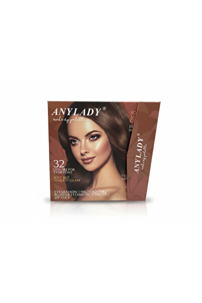 ANYLADY Aniladi 32 Color Eyeshadow Palette Makeup Set Highlighter & Blush & E...