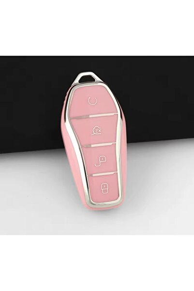 KeyRoN Byd Atto 2 3 Seal U Sealion 7 Key Case Cover Pink/Silver