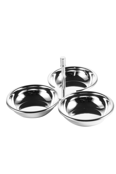 Paşabahçe Kaplama Çerezlik 3'lü Silver, Çerezlik