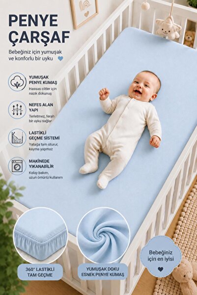 TEXTİLEGARDEN 100% Cotton Combed Cotton, Elastic Baby Sheet, Organic Cotton, ...