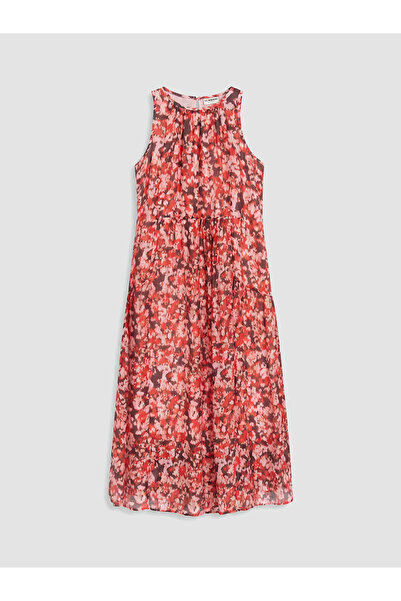 LC Waikiki Peak New Season Patterned Gathered A-Line Dress